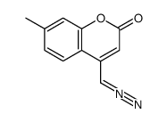 4-diazomethyl-7-methylcoumarin结构式