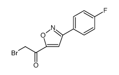 Ethanone, 2-bromo-1-[3-(4-fluorophenyl)-5-isoxazolyl] Structure