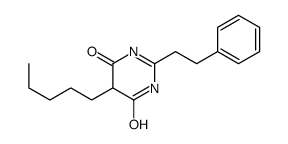 5-pentyl-2-(2-phenylethyl)-1H-pyrimidine-4,6-dione Structure