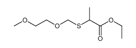 ethyl 2-(2-methoxyethoxymethylsulfanyl)propanoate结构式