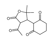 2-acetyl-3-(2,6-dioxocyclohexyl)-4,4-dimethyl-4-butanolide Structure