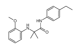 N-(4-ethylphenyl)-2-(2-methoxyanilino)-2-methylpropanamide Structure