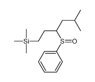 [3-(benzenesulfinyl)-5-methylhexyl]-trimethylsilane Structure