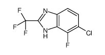 5-chloro-4-fluoro-2-(trifluoromethyl)-1H-benzimidazole结构式