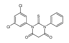 1-(3,5-Dichloro-phenyl)-3-phenyl-2-thioxo-dihydro-pyrimidine-4,6-dione结构式