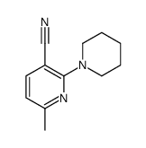 6-methyl-2-piperidin-1-ylpyridine-3-carbonitrile结构式
