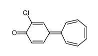 2-chloro-4-cyclohepta-2,4,6-trien-1-ylidenecyclohexa-2,5-dien-1-one Structure