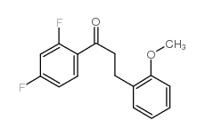 2',4'-DIFLUORO-3-(2-METHOXYPHENYL)PROPIOPHENONE结构式