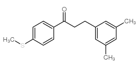 3-(3,5-DIMETHYLPHENYL)-4'-THIOMETHYLPROPIOPHENONE structure