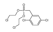 2-[bis(2-chloroethoxy)phosphorylmethyl]-1,4-dichlorobenzene Structure