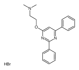 2-(2',6'-diphenylpyrimidin-4'-yloxy)-N,N-dimethylethylamine dihydrobromide结构式