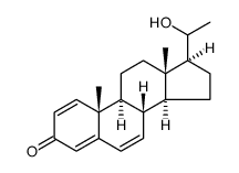 Pregna-1,4,6-trien-3-one, 20-hydroxy结构式