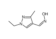 (E)-1-(1-Ethyl-3-methyl-1H-pyrazol-4-yl)-N-hydroxymethanimine Structure