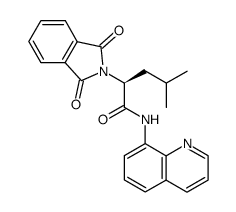 (S)-2-(1,3-dioxoisoindolin-2-yl)-4-methyl-N-(quinolin-8-yl)pentanamide结构式