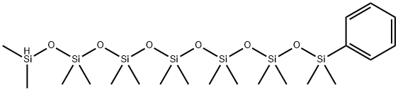 Heptasiloxane, 1,1,3,3,5,5,7,7,9,9,11,11,13,13-tetradecamethyl-1-phenyl- Structure