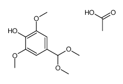 acetic acid,4-(dimethoxymethyl)-2,6-dimethoxyphenol Structure