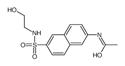N-[6-(2-hydroxyethylsulfamoyl)naphthalen-2-yl]acetamide结构式