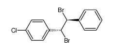 meso-1,2-dibromo1-(4-chlorophenyl)-2-phenylethane Structure