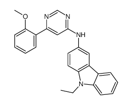 9-ethyl-N-[6-(2-methoxyphenyl)pyrimidin-4-yl]carbazol-3-amine结构式