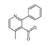 4-甲基-3-硝基-2-苯基吡啶结构式