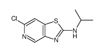 6-chloro-N-isopropylthiazolo[4,5-c]pyridin-2-amine结构式