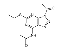 6,9-Diacetyl-2-ethylthio-8-azaadenine Structure