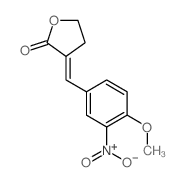 3-[(4-methoxy-3-nitro-phenyl)methylidene]oxolan-2-one Structure