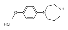 1-(4-Methoxyphenyl)-1,4-diazepane hydrochloride (1:1) Structure