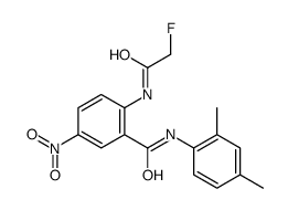 N-(2,4-dimethylphenyl)-2-[(2-fluoroacetyl)amino]-5-nitrobenzamide结构式