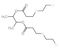 3-[3-(2-chloroethylsulfanyl)propanoyloxy]butan-2-yl 3-(2-chloroethylsulfanyl)propanoate structure