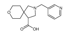 8-Oxa-2-azaspiro[4.5]decane-4-carboxylic acid, 2-(3-pyridinylmethyl)结构式