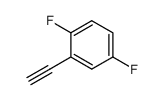 2-乙炔基-1,4-二氟苯结构式