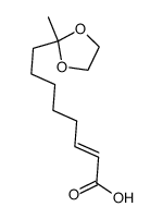 Decen-(2c+t)-on-(9)-saeure-(1)-aethylenketal Structure