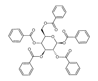 1,2,3,4,6-Penta-O-benzoyl-D-mannopyranose Structure