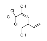 2,2,2-trichloro-N-(1-hydroxybut-3-en-2-yl)acetamide结构式