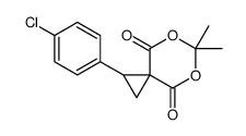 2-(4-chlorophenyl)-6,6-dimethyl-5,7-dioxaspiro[2.5]octane-4,8-dione结构式