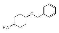 Cyclohexanamine, 4-(phenylmethoxy)-, cis structure