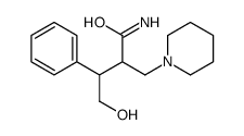 4-hydroxy-3-phenyl-2-(piperidin-1-ylmethyl)butanamide Structure