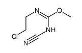 methyl N'-(2-chloroethyl)-N-cyanocarbamimidate Structure