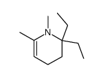 2,2-diethyl-1,6-dimethyl-1,2,3,4-tetrahydro-pyridine Structure