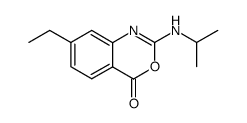 7-ethyl-2-isopropylamino-4H-3,1-benzoxazin-4-one结构式
