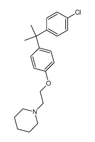 1-[1-(4-chloro-phenyl)-1-methyl-ethyl]-4-(2-piperidin-1-yl-ethoxy)-benzene Structure