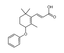 (2E)-3-(2,6,6-trimethyl-3-phenoxycyclohex-1-enyl)acrylic acid Structure