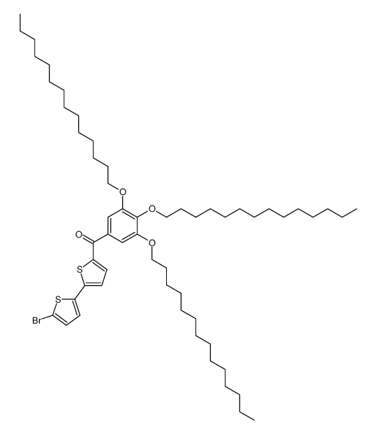 5-bromo-5'-(3,4,5-tri-n-tetradecyloxybenzoyl)-[2,2']bithiophene结构式