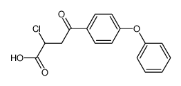 2-chloro-3-(4-phenoxybenzoyl)propionic acid Structure