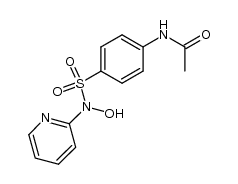 N-acetyl-sulfanilic acid-(hydroxy-[2]pyridyl-amide)结构式