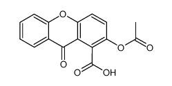 2-acetoxy-9-oxo-xanthene-1-carboxylic acid结构式