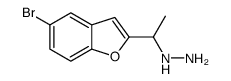 1-(5-bromo-1-benzofuran-2-yl)ethylhydrazine Structure