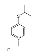 1-methyl-4-propan-2-ylsulfanylpyridin-1-ium,iodide Structure