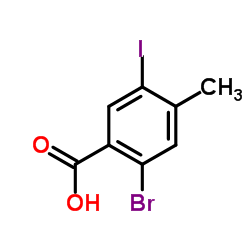 2-Bromo-5-iodo-4-methylbenzoic acid Structure